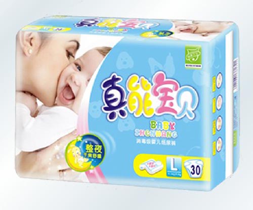 真能寶貝消毒級yinge紙尿褲L碼30片