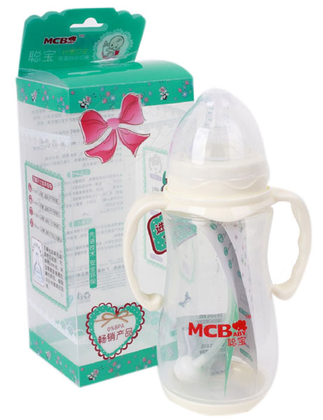 聰寶350mlPP寬口徑感溫自動(dòng)奶瓶