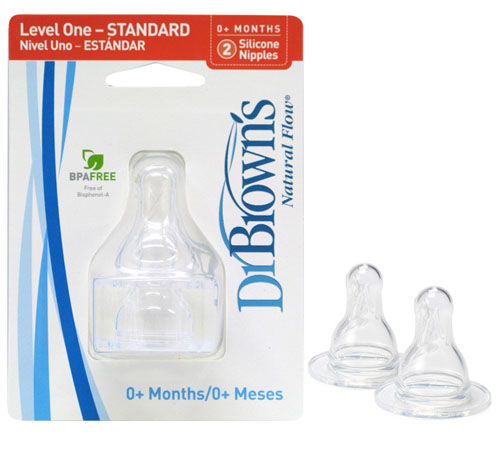布朗博士流量1標準奶嘴(2個裝)