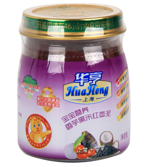 華亨寶寶營(yíng)養(yǎng)香芋黑米紅棗泥