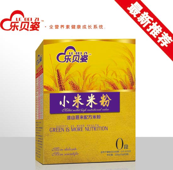 樂(lè)貝姿淮山慧米小米米粉0段盒裝