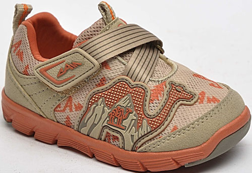 駱駝兒童單網(wǎng)鞋橘色