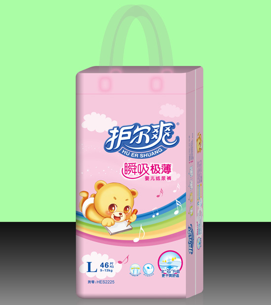護(hù)爾爽瞬吸極薄yinge紙尿褲L碼46片