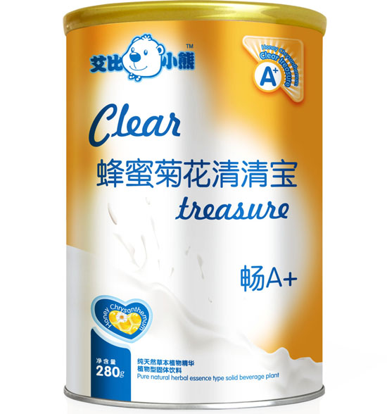 艾比小熊蜂蜜菊花清清寶聽裝