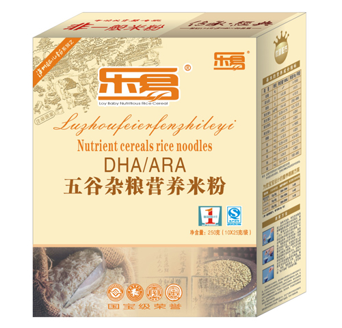 樂(lè)易五谷雜糧營(yíng)養(yǎng)米粉1段盒裝