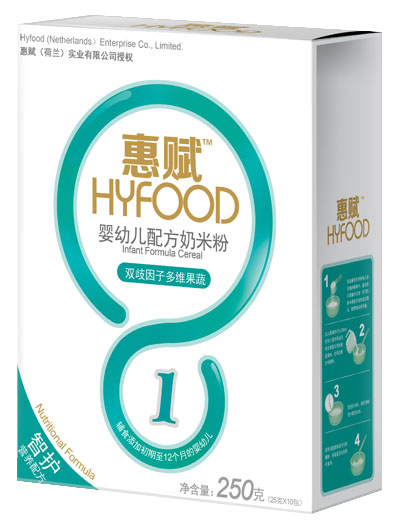 惠賦雙歧因子多維果蔬yingye配方奶米粉盒裝