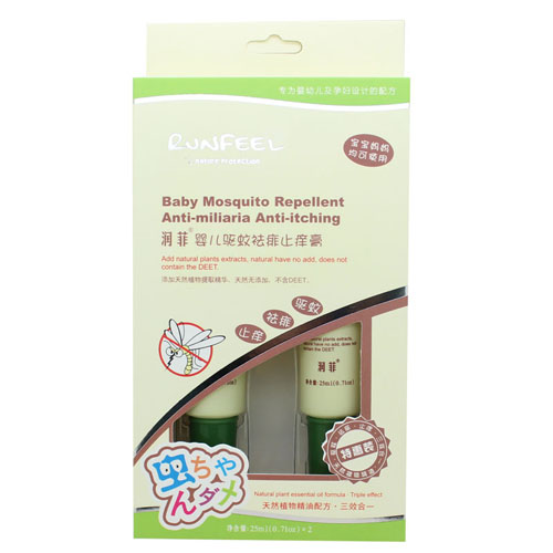 潤(rùn)菲yinge驅(qū)蚊祛痱止癢香膏