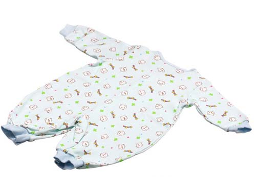 KUNKUNyinge棉布長(zhǎng)袖兩用兔裝淺藍(lán)色