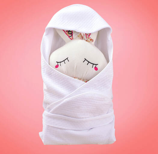 貝茜蒂白色棉質(zhì)yinge睡袋