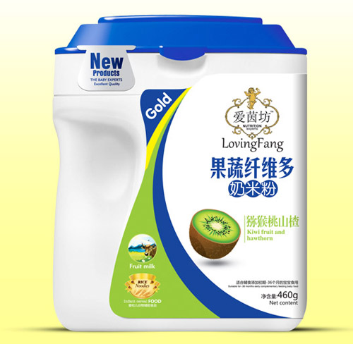 愛茵坊獼猴桃山楂果蔬纖維多奶米粉桶裝