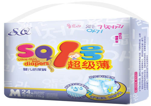 SQ1號超級薄yinge紙尿褲M碼24片