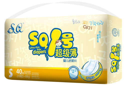 SQ1號(hào)超級(jí)薄yinge紙尿片S碼40片
