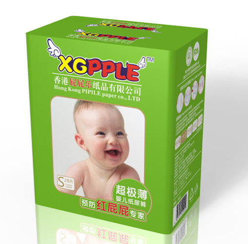 屁屁樂(lè)超極薄紙尿褲S碼28片