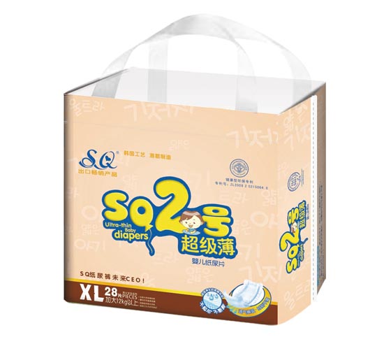 SQ2號(hào)超級(jí)薄yinge紙尿片XL碼26片