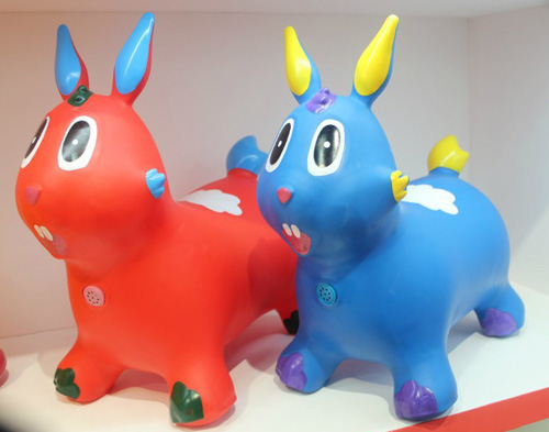 哈哈球彩繪音樂兔充氣玩具