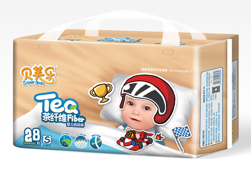 貝芙樂(lè)茶纖維yinge紙尿褲S碼28片