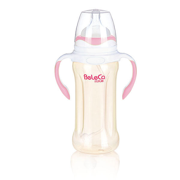 貝樂嘉粉白兩色雙柄全自動(dòng)yinge奶瓶