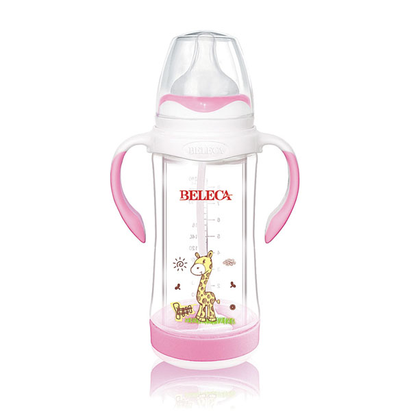 貝樂嘉貼花yinge奶瓶粉色