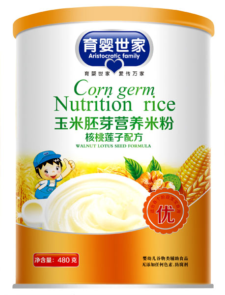 育嬰世家核桃蓮子配方配方玉米胚芽營(yíng)養(yǎng)米粉