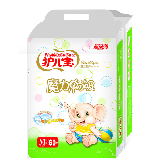 護兒寶魔力暢吸yinge芯體紙尿褲M碼60片大包