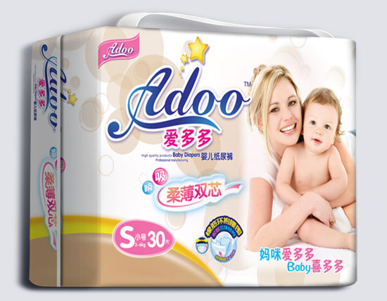 愛多多柔薄雙芯yinge紙尿褲S碼30片