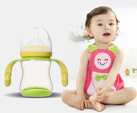 愛(ài)弗圖西180MLPPSU寬口奶瓶(黃綠配色)