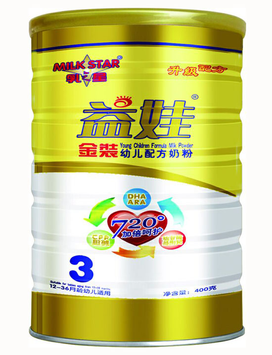 益娃金裝yingye奶粉3段(聽(tīng)裝)