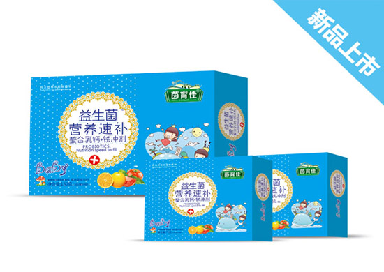 茵育佳益生菌營養(yǎng)速補螯合乳鈣+鐵沖劑