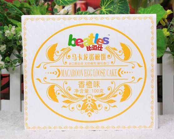 比逗仕香橙味五谷味馬卡龍蛋松餅