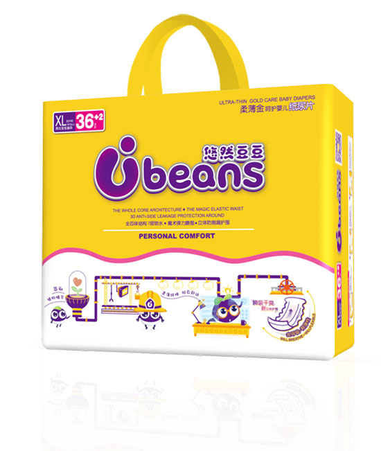 悠然豆豆柔薄金呵護yinge紙尿片XL38片