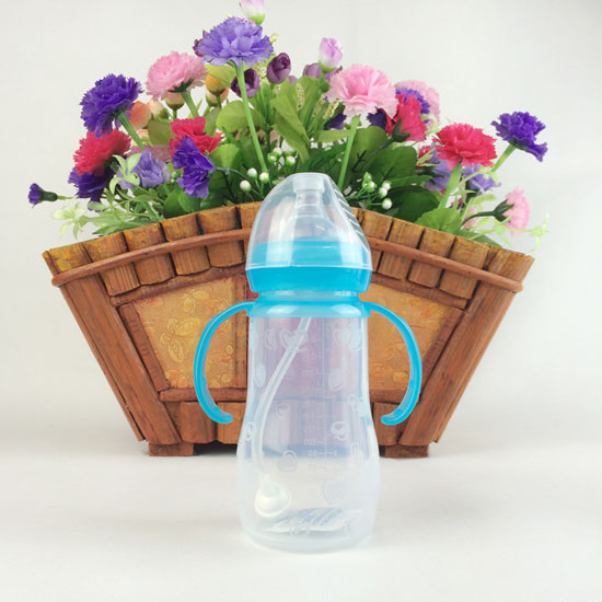 貝優(yōu)樂240ML硅膠奶瓶藍色