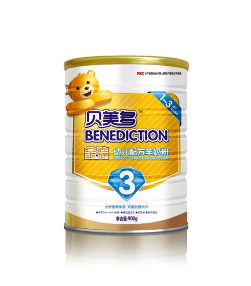 貝美多金裝youe配方羊奶粉3段