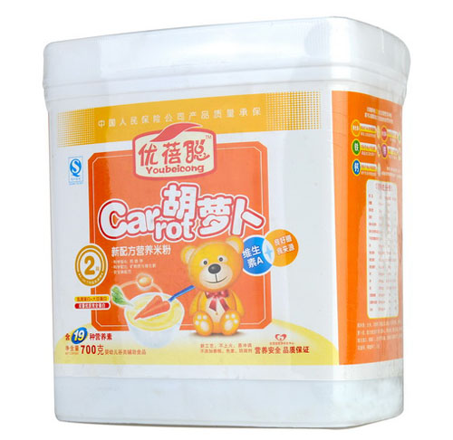 優(yōu)蓓聰胡蘿卜營(yíng)養(yǎng)米粉2段(塑聽(tīng))