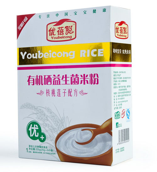 優(yōu)蓓聰有機硒益生菌米粉(核桃蓮子)