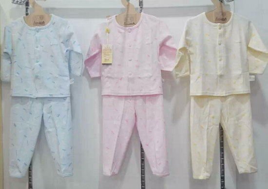 圣嬰島兒童春季內衣套裝帶扣