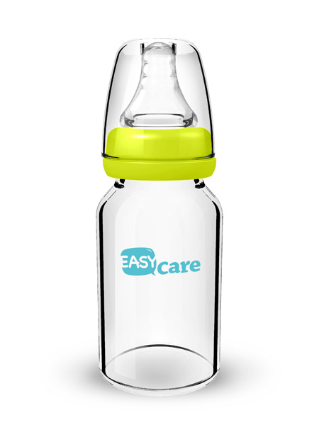 伊斯卡爾120ml玻璃標準口徑奶瓶(綠)