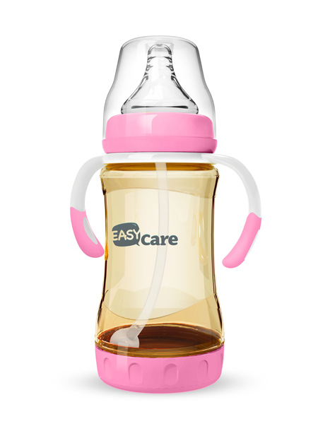 伊斯卡爾240mlPPSU防脹氣自動奶瓶(紅)