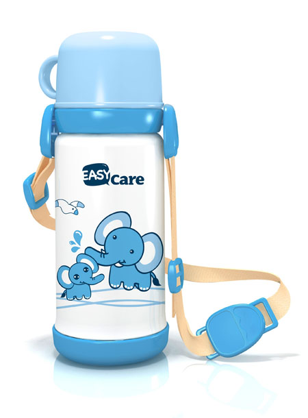 伊斯卡爾420ml 保溫水壺(藍(lán))