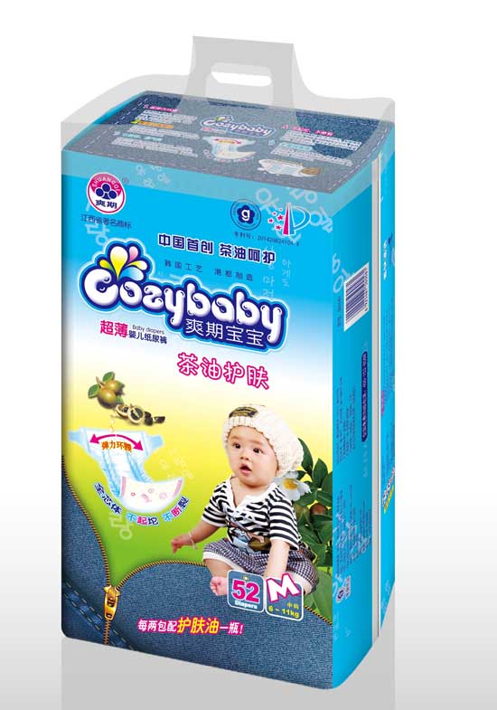 爽期寶寶茶油護(hù)膚yinge紙尿褲M碼