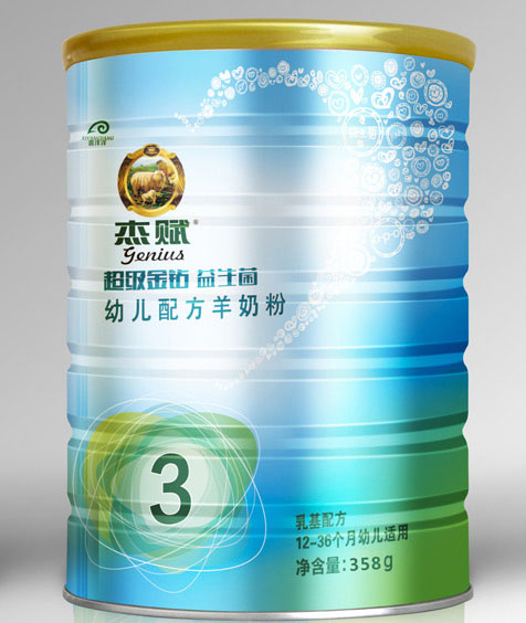 杰賦超級金鉆益生菌youe配方羊奶粉3段358g