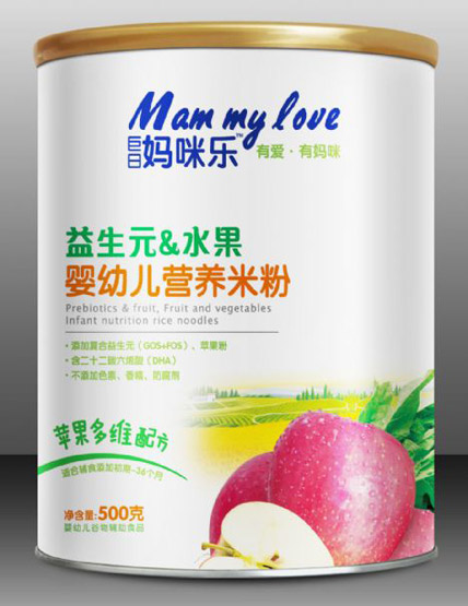 巨日媽咪樂益生元水果yingye營養(yǎng)米粉蘋果多維配方