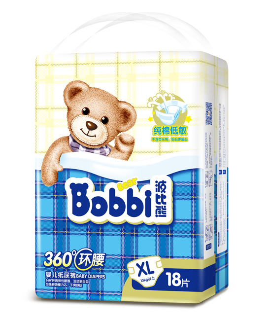 波比熊尿褲XL18片