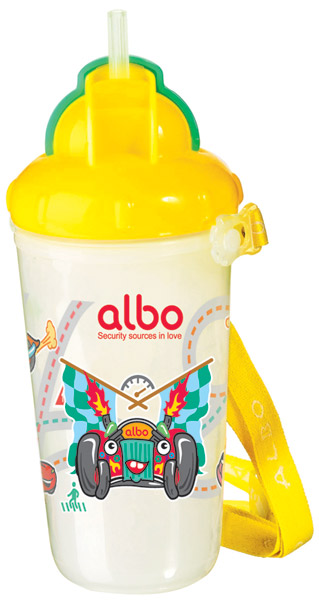 愛樂(lè)寶270ml雙層保鮮杯黃色