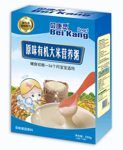 貝康靈原味有機大米營養(yǎng)粥(盒裝)