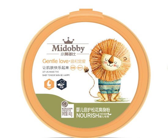 小獅多比yinge倍護(hù)松花爽身粉140g