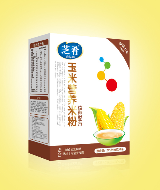 芝肴玉米營(yíng)養(yǎng)米粉(核桃配方)盒裝