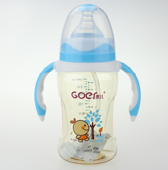 果兒240mlPPSU寬口奶瓶藍(lán)色