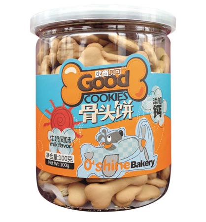 歐尚貝可牛奶風(fēng)味骨頭餅100克