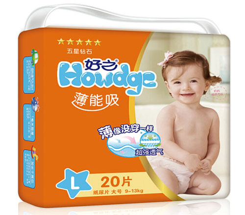 好之薄能吸yinge紙尿片L碼20片