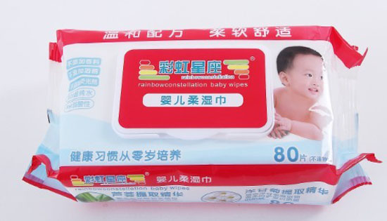 彩虹星座yinge柔濕巾80抽帶蓋